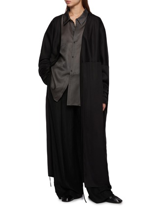 Figure View - Click To Enlarge - RUOHAN - Savai Open-front Long Jacket