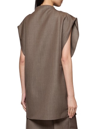 Back View - Click To Enlarge - RUOHAN - Iskar Short Sleeve Wool Shirt