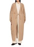 RUOHAN Savai Self Tie Camel Hair Long Jacket