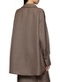 Back View - Click To Enlarge - RUOHAN - Kaaf Rounded Hem Wool Shirt