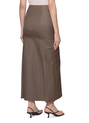 Back View - Click To Enlarge - RUOHAN - Noss Pleated Wool Skirt