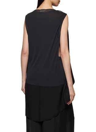 Back View - Click To Enlarge - RUOHAN - Ikra Sleeveless Draped Top