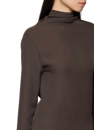  - RUOHAN - Chios Long Sleeve Back Tie Silk Top