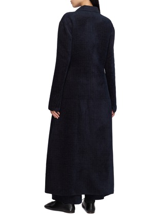 Back View - Click To Enlarge - RUOHAN - Kald Double Breasted Long Coat