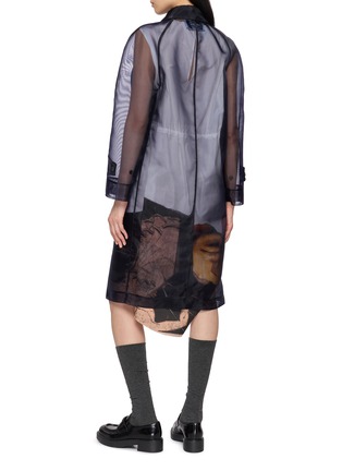 Back View - Click To Enlarge - PRADA - Sheer Shirt Coat