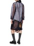 Back View - Click To Enlarge - PRADA - Sheer Shirt Coat