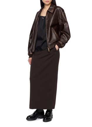 Figure View - Click To Enlarge - PRADA - Deep Round Neck Top