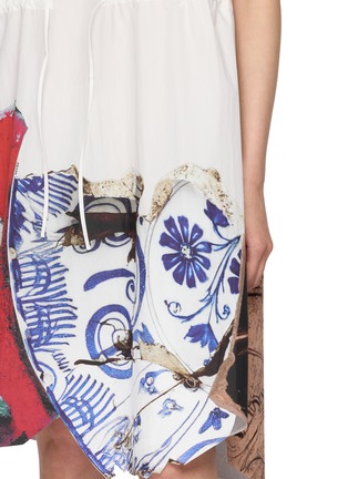  - PRADA - Drawstring Waist Printed Midi Dress