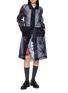 Figure View - Click To Enlarge - PRADA - Drawstring Waist Printed Midi Dress