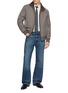 Figure View - Click To Enlarge - FABIO GAVAZZI - Contrast Accents Cashmere Bomber Jacket