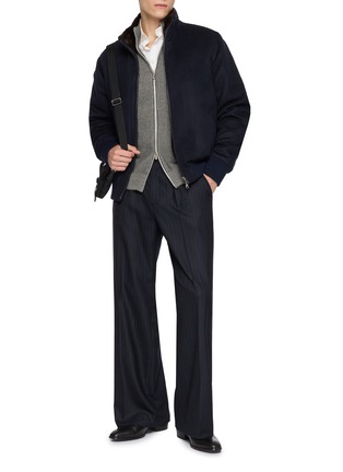 Figure View - Click To Enlarge - FABIO GAVAZZI - Cashmere Bomber Jacket
