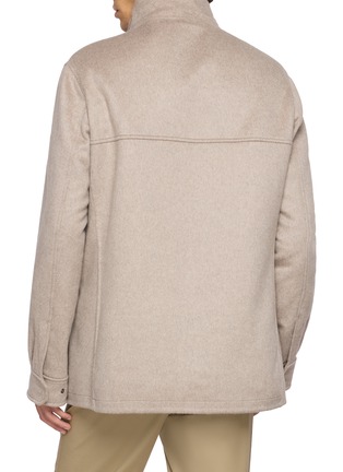Back View - Click To Enlarge - FABIO GAVAZZI - High Neck Multi Pocket Jacket