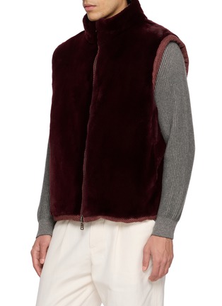 Detail View - Click To Enlarge - FABIO GAVAZZI - Reversible Cashmere Vest