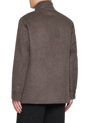 Back View - Click To Enlarge - FABIO GAVAZZI - Cashmere Mink Pea Coat