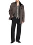 Figure View - Click To Enlarge - FABIO GAVAZZI - Cashmere Mink Pea Coat