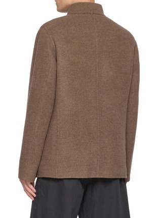 Back View - Click To Enlarge - FABIO GAVAZZI - Detachable Mink Collar Cashmere Coat