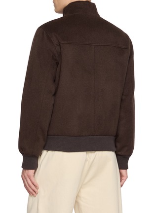 Back View - Click To Enlarge - FABIO GAVAZZI - Cashmere Plucked Mink Bomber Jacket