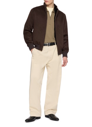 Figure View - Click To Enlarge - FABIO GAVAZZI - Cashmere Plucked Mink Bomber Jacket