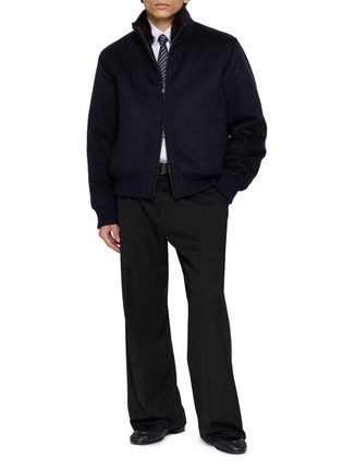 Figure View - Click To Enlarge - FABIO GAVAZZI - Cashmere Blend Bomber Jacket