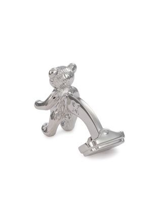 Detail View - Click To Enlarge - THOMPSON OF LONDON - Tetddy Bear Palladium Plated Cufflinks