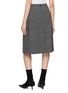 Back View - Click To Enlarge - PRADA - Pleated A-Line Midi Skirt