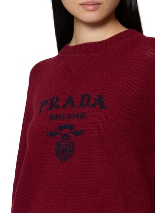  - PRADA - Logo Intarsia Crewneck Sweater