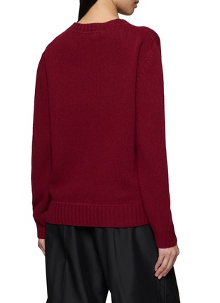 Back View - Click To Enlarge - PRADA - Logo Intarsia Crewneck Sweater