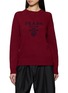 PRADA Logo Intarsia Crewneck Sweater