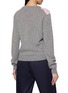 Back View - Click To Enlarge - PRADA - Argyle V-Neck Knit Sweater