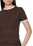  - PRADA - Ribbed Cotton Fitted T-Shirt
