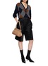 Figure View - Click To Enlarge - PRADA - Argyle V-Neck Knit Cardigan