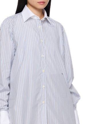  - PRADA - Striped Wide Cuff Shirt