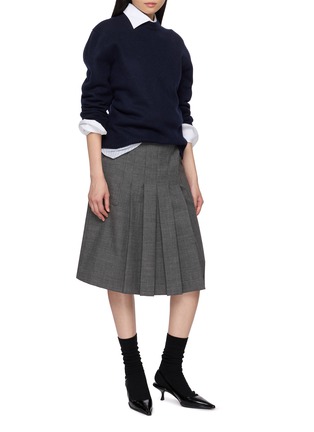 Figure View - Click To Enlarge - PRADA - Striped Wide Cuff Shirt