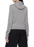 Back View - Click To Enlarge - PRADA - Long Sleeve Embellished Tie Neck Knit Top