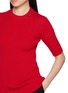  - PRADA - Short Sleeve Logo Label Ribbed Wool Sweater