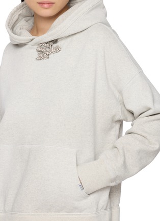 - PRADA - Crystal Logo Embellished Hoodie