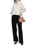 Figure View - Click To Enlarge - PRADA - Crystal Logo Embellished Hoodie
