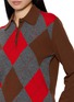  - PRADA - Argyle Knit Polo Sweater
