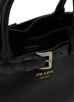 Detail View - Click To Enlarge - PRADA - Mini Belted Leather Buckle Bag