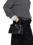 Figure View - Click To Enlarge - PRADA - Mini Belted Leather Buckle Bag