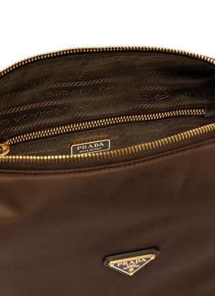 Detail View - Click To Enlarge - PRADA - Chérie Re-Nylon Leather Pouch