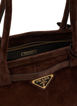 Detail View - Click To Enlarge - PRADA - Medium Bonnie Belt Suede Shoulder Bag