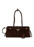 PRADA Medium Bonnie Belt Suede Shoulder Bag