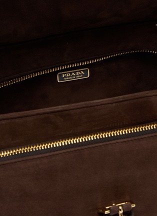 Detail View - Click To Enlarge - PRADA - Medium Explore Suede Bag