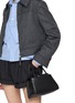 Front View - Click To Enlarge - PRADA - Mini Passage Leather Bag