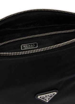 Detail View - Click To Enlarge - PRADA - Chérie Re-Nylon Leather Pouch