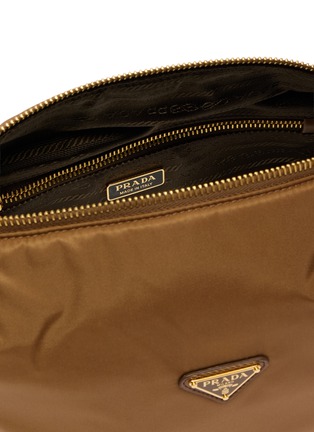 Detail View - Click To Enlarge - PRADA - Chérie Re-Nylon Leather Pouch
