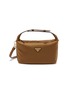 PRADA Chérie Re-Nylon Leather Pouch
