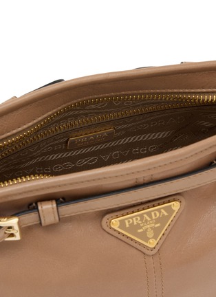 Detail View - Click To Enlarge - PRADA - Square Bonnie Belt Leather Shoulder Bag