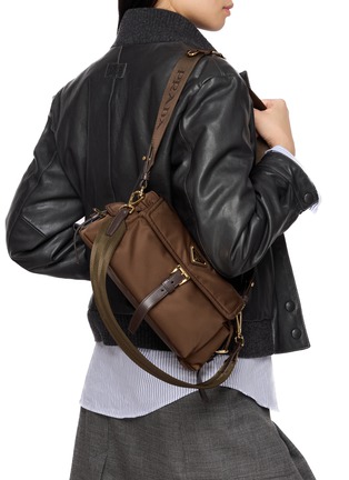 Front View - Click To Enlarge - PRADA - Medium Explore Re-Nylon Shoulder Bag